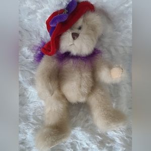 *RARE* Vintage 11in "Garnette" Red Hat Bear by Ganz